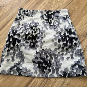 H&M Black and White Mini Pencil Skirt for Cocktail